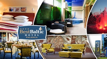 LUX-отдых ДЛЯ ДВОИХ (1, 2 или 3 ночи) в гостинице «Best Baltic Hotel Palanga» (ПАЛАНГА) с завтраком и посещением SPA-комплекса, начиная всего от 50 €!