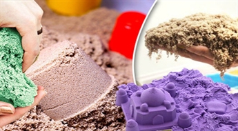 Упаковка кинетического песка (1 кг) выбранного цвета всего за 5 €. ДОСТАВКА по всей ЛАТВИИ!