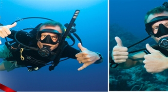 Teorijas apmācības un izmēģinājuma niršana ar akvalangu pēc PADI Discover Scuba Diving programmas