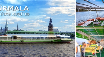 Brauciens ar kuģīti „Jūrmala” – Rīgas panorāma, brauciens uz Mežaparku vai pie Jūras vārtiem – sākot tikai no € 5 pieaugušajam un no € 2 bērnam!