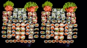 Lielais suši sets (128 gab.) no „SUSHI DELUXE” tikai par € 50,9. NEMAKSĀ VISU UZREIZ!