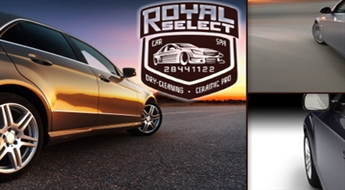 «Royal Select»: обработка кузова легкового автомобиля мощным полимером для создания водоотталкивающего защитного слоя и блеска покрытия со скидкой -36%. НЕ ПЛАТИ ВСЕ СРАЗУ!