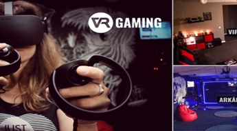 Izklaides kompānijai virtuālās realitātes spēļu studijā „VR Gaming”, sākot tikai no € 30!