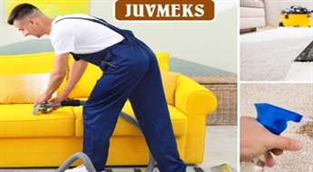 JUVMEKS: Atlaide 15% dīvānu un paklāju ķīmiskajai tīrīšanai ar izbraukšanu pie jums mājās Rīgas teritorijā!