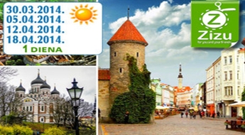 TALLINA: brīnišķīgs vienas dienas brauciens uz Tallinu jūsu izvēlētajā datumā tikai par € 9,9 (Ls 6,96). Pavasarīgas noskaņas pilsētā ar 800 gadu vēsturi!