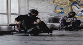 Aizraujošs brauciens ar drifta „Crazy Cart”