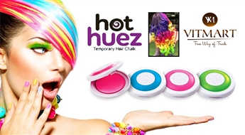 Radiet savu orģinālu tēlu! Krāsainu krītiņu komplekts matu ietonēšanai "Hot Huez" (4 krāsas)