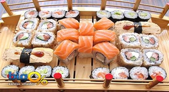 Вкусное предложение от DOMINO! Суши сет на 2 персоны со скидкой 57%!
