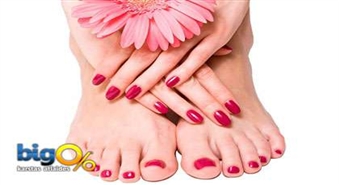 В комплекте дешевле! Аппаратный педикюр с лаком Gelish+аппаратный маникюр с Gelish со скидкой 50%!
