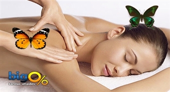 ”Tauriņa pieskāriena” masāža – vieglas bioenerģētikas metode ar 50% atlaidi tikai par 12.50 Ls!