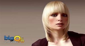 Sieviešu matu griezums + veidošana + matu krāsošana salonā “PALOMA SALONS LUKSS” ar 50% atlaidi, tikai par 15,00 Ls