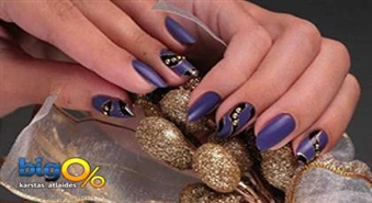 Сияние твоих рук! Изящный маникюр со стойким покрытием Gelish и Кристаллами Swarovski только за 7,00 Ls