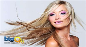 Matu krāsošana vienā tonī vai šķipsnās + griešana + veidošana salonā „PĒRLE” ar 51% atlaidi!