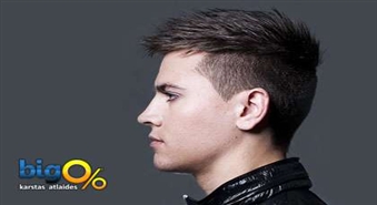 Мужская стрижка + укладка в салоне PALOMA со скидкой 50%, только за 4,00 Ls