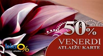 LIELISKAIS PIEDĀVĀJUMS!!! Skaistumkopšanas salonā „VENERDI” –  50 % ATLAIŽU KARTE – tikai par 1,50 Ls!