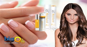 Atveseļojoša matu maska Global Keratin + veidošana + parafīna vanniņa rokām ar 50% atlaidi salonā „Orhideja” tikai par 14.60 Ls!