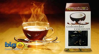 Ароматизированный черный чай Urban Tea Garden “COLOMBO  COCONUT” 75 г. Только 1.32 Ls