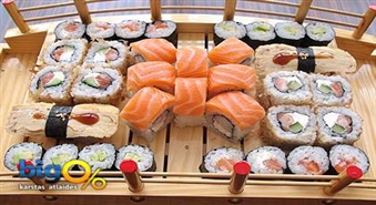 Вкусное предложение от DOMINO! Суши сет на 2 персоны со скидкой 57%!