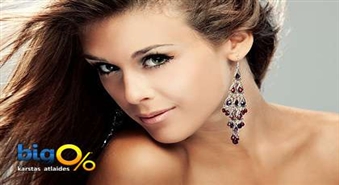 Ausu caurduršana + mediciniskie auskari ar 53% atlaidi salonā "Paloma salons Lukss"