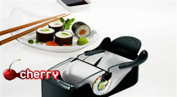 Для идеальных суши и маки! Машинка для закручивания суши Perfect Roll, тарелка для сервировки + блюдца для подачи + комплект палочек до -53%