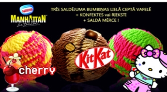 Nestle 3 saldējuma bumbiņas