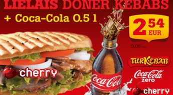 TurKebab: большой кебаб + Coca Cola
