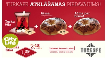 TurKafe: tēja + turku pīrāgs Ačma (2 gab.)
