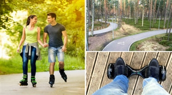 Skrituļslidu, ķiveres un aizsargu vai hoverborda noma Jūrmalā -42%
