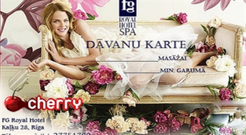 Dāvanu karte no SPA salona „FG Royal Hotel”