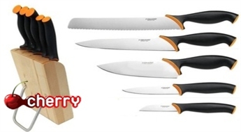 FISKARS nažu komplekts + koka statīvs