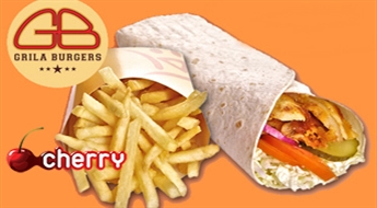 GRILA BURGERS: кебаб + картофель фри
