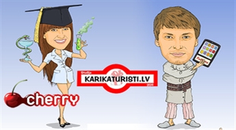 Карикатура от студии Karikaturisti.lv