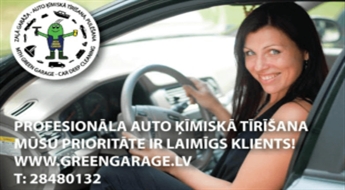 Zaļā garāža: auto ķīmiskā tīrīšana