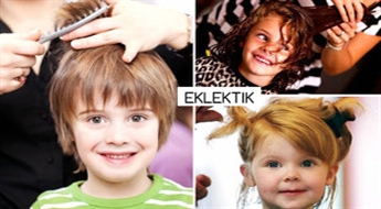 Stilīgs matu griezums bērniem salonā Eklektik līdz -45%