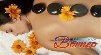 Borneo: массаж горячими камнями + классический массаж всего тела -40%
