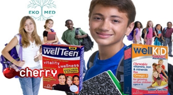 EkoMed: uztura bagātinātājs WELLKID bērniem vai WELLTEEN pusaudžiem -50%