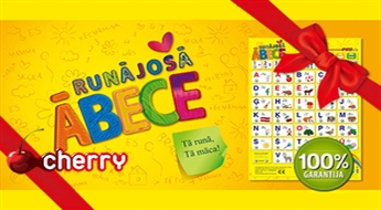 Идеальный подарок для малыша! Обучающая игра-плакат "Runājošā ĀBECE" -35%