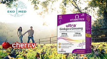 EkoMed: uztura bagātinātājs Ultra Ginkgo&Ginseng (60 tabletes) ar ginko biloba un žeņšeņa ekstraktiem -50%