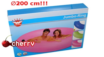 Большой плавательный круг JUMBO XXL с ручками -44% Места хватит 2 взрослым!