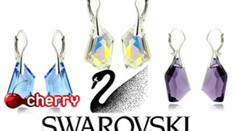 Mirdzošie Swarovski Elements kristālu auskari -51%