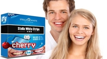 Безвредные отбеливающие пластинки Stella White Strips (28 шт.) -80%