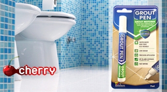 Grout Pen korektors tīrām flīžu šuvēm