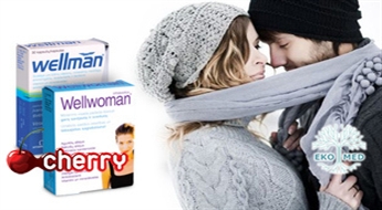 EkoMed: мультивитамины Wellman или Wellwoman для энергии, жизненной силы и здоровья -50%