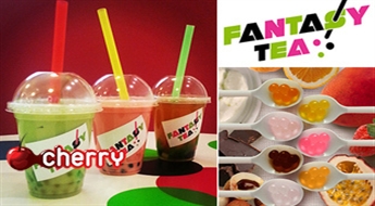 Fantasy Tea: освежающий чайный коктейль BUBBLE TEA (470 мл) с добавками -50%