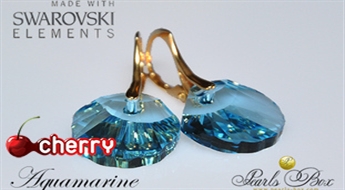 Swarovski Elements kristālu auskari ar sudraba vai apzeltītu aizdari līdz -51%