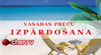 Vasaras sezonas preču IZPĀRDOŠANA, atlaides līdz 86%