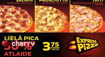 EXPRESS PIZZA: большая пицца Salami, Prosciutto или Taiti (40 см) -50%