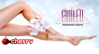 CORETTI: глубокая ваксация зоны бикини или подмышек + ног (по всей длине) -50%