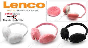 Praktiski un stilīgi! LENCO siltās austiņas Earmuff Headphone kvalitatīvai mūzikas baudīšanai -42%