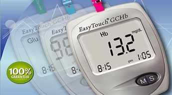 EasyTouch GCHb sistēma patstāvīgai glikozes, holesterīna un hemoglobīna līmeņa kontrolei asinīs mājas apstākļos -50%